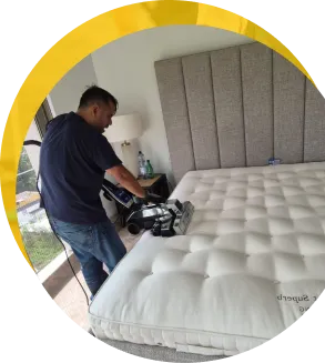 Cleaning with gloves