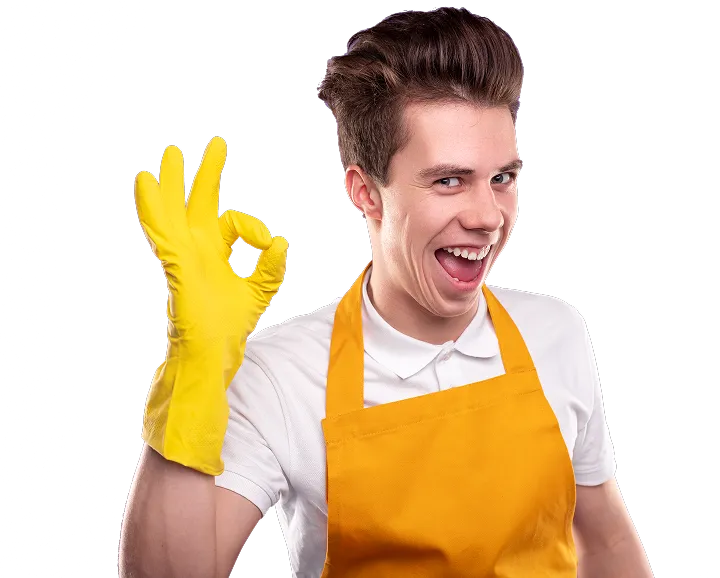 Happy client giving OK sign