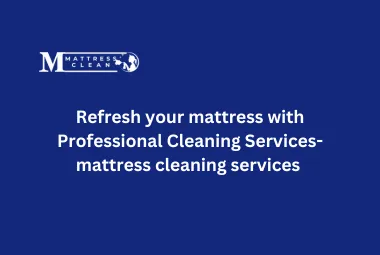 Refresh your mattress with Professional Cleaning Services- mattress cleaning services