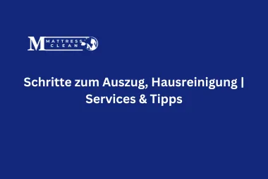 Schritte zum Auszug, Hausreinigung | Services & Tipps