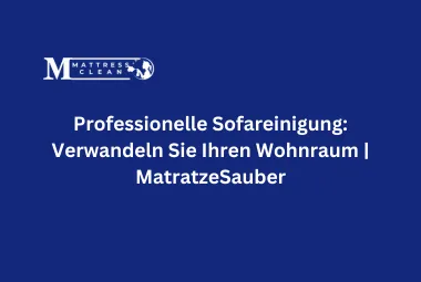 Professionelle Sofareinigung: Verwandeln Sie Ihren Wohnraum | MatratzeSauber