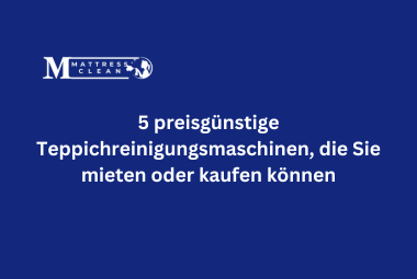 5 preisgünstige Teppichreinigungsmaschinen, die Sie mieten oder kaufen können