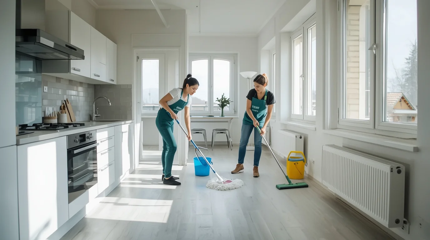 Endreinigung in Zürich – Professionelle Reinigung einer Wohnung durch MattressClean-Team
