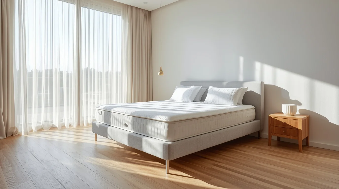 Frisch gereinigte Matratze in Zürich – sauberes Schlafzimmer nach Matratzenreinigung