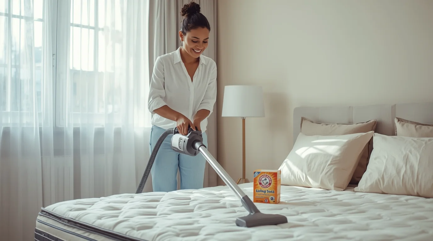 How to deep clean a mattress at home using baking soda and vacuum for a fresh, healthy sleep environment